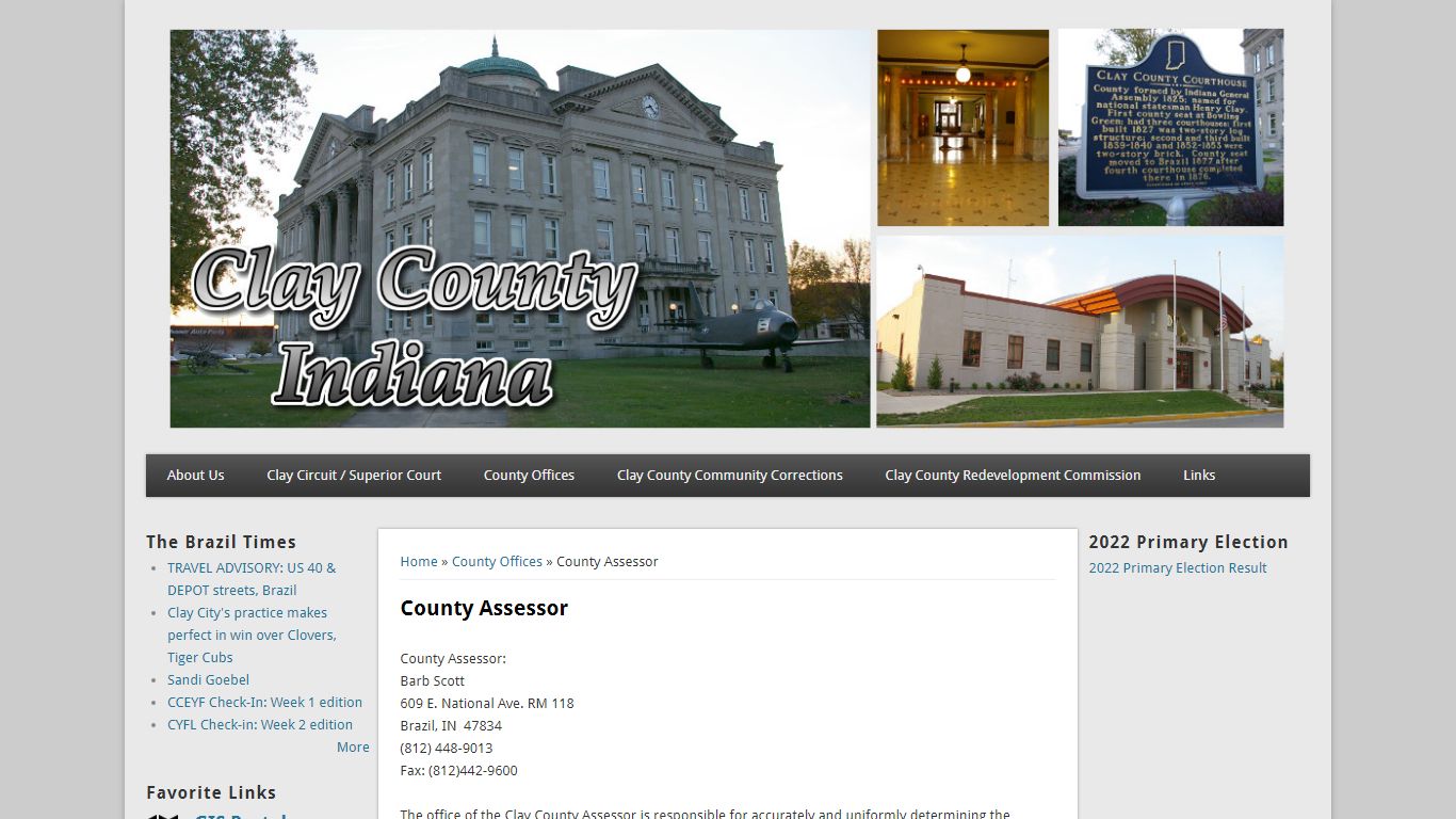 County Assessor | Clay County Indiana